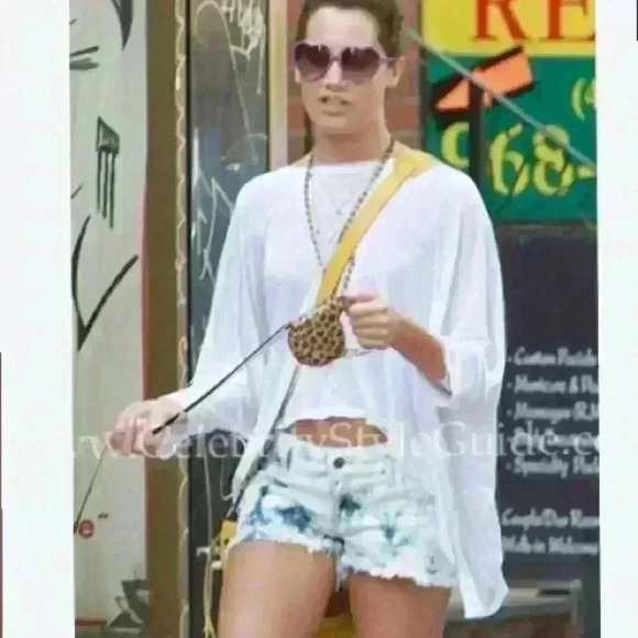 Siwy- " Camilla" Tie Dye Denim Cut-Off Shorts-Superstition Wash Size 27 NWT! - Picture 2 of 8